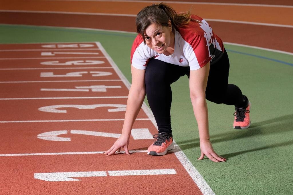 Lina in der Sportarena