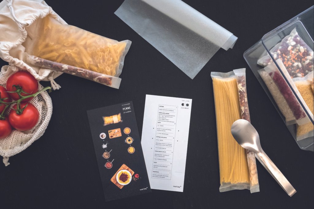 Bild der Meal Bag mit Penne und Rezept