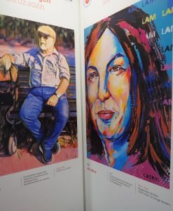 Selten allein-Ausstellung am Bahnhof Mannheim