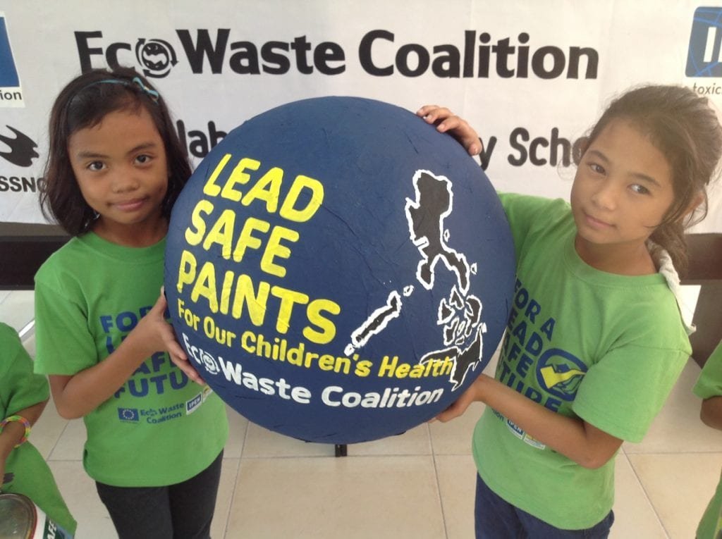 Bleisichere Farben in Philippinen für mehr Kinderschutz - EcoWaste Coalition