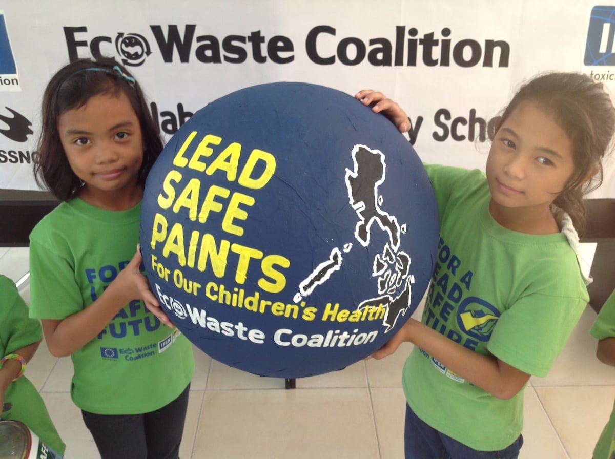 Bleisichere Farben in Philippinen für mehr Kinderschutz - EcoWaste Coalition