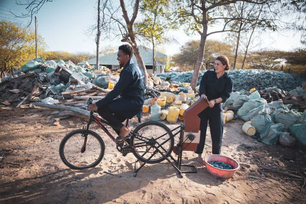 Bike power plastic crusher lamu