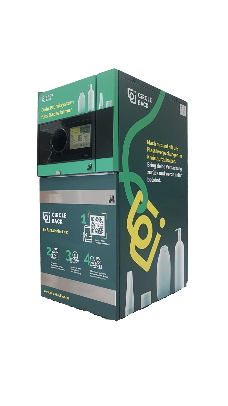 Der erste Pfandautomat für Kosmetik- und Pflegeprodukte