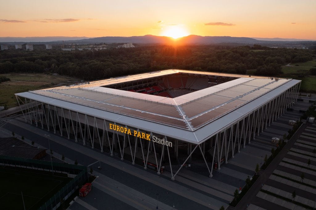 Solardach SC Freiburg c badenova