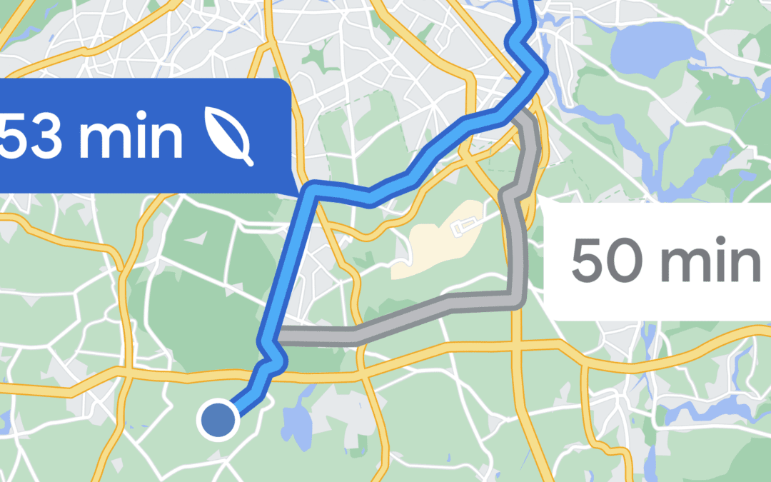 Google Maps zeigt zukünftig auch die energiesparendste Route