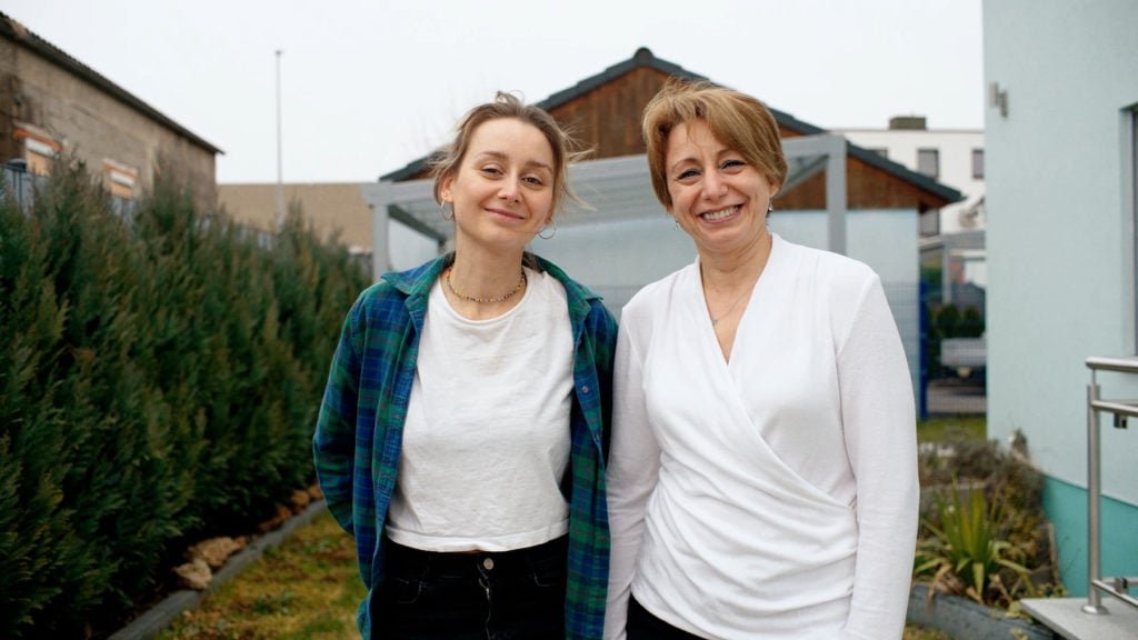Seasick Swim: Inga Hinkel mit ihrer Mutter Marina Seifried