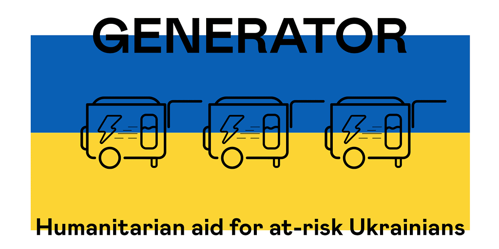 Über einen Fundraiser spendeten Menschen binnen zwei Wochen 10.000 € für Generatoren, die an Ukrainer:innen in Not gehen