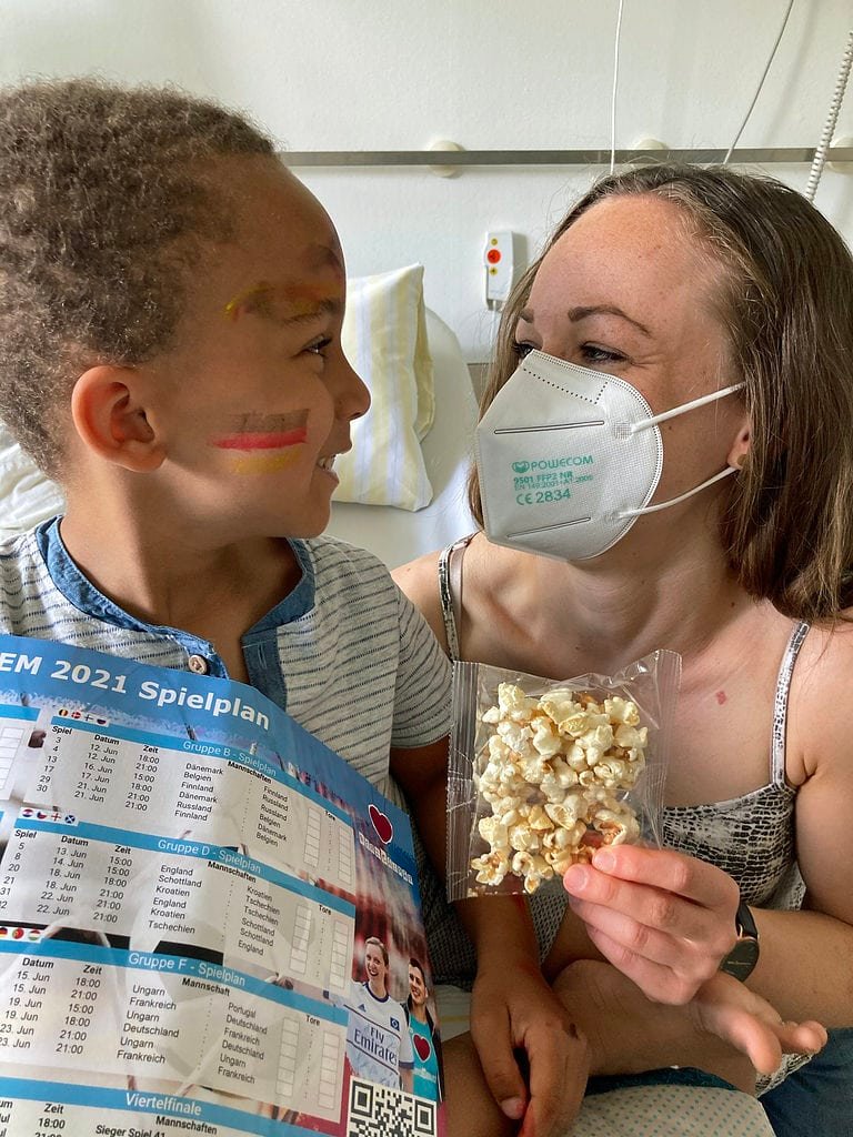 Herzcaspar: Besuch im Krankenhaus am Altonaer Kinderkrankenhaus, Foto: HerzCaspar e. V.