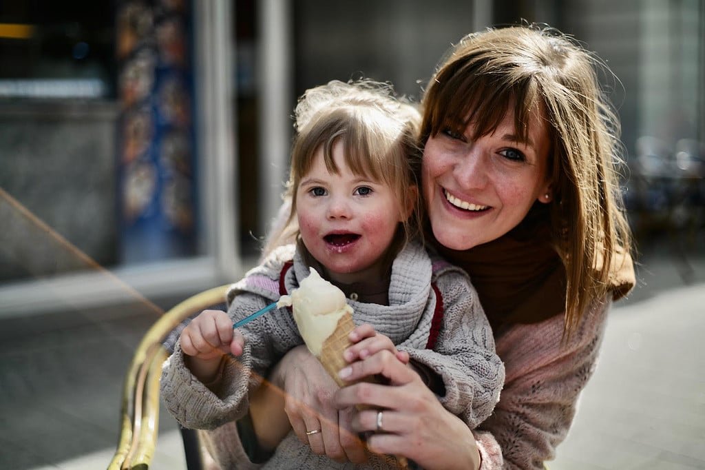 Lara ist Mutter von einem Mädchen mit Down-Syndrom