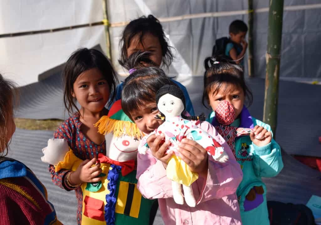 On 20 November 2023, at the Shree Jumledhara Basic School in Aathbiskot, Rukum West District, children in a Temporary Learning Centre (TLC) established by UNICEF.

To ensure that children’s right to learn stays uninterrupted even in the midst of disaster, UNICEF is supporting the setting up of over 200 TLCs across 102 schools in earthquake-affected Jajarkot and Rukum West Districts.

The 6.4 magnitude earthquake that hit western Nepal on 3 November has significantly impacted school buildings and classrooms, affecting the learning of an estimated 125,000 school-aged children. Apart from establishing TLCs, UNICEF is also distributing Early Childhood Development kits, and other school and student kits, comprising a variety of age-appropriate learning materials.

To learn more about the situation on the ground and UNICEF’s continuing response efforts, visit https://uni.cf/3ubpLVN