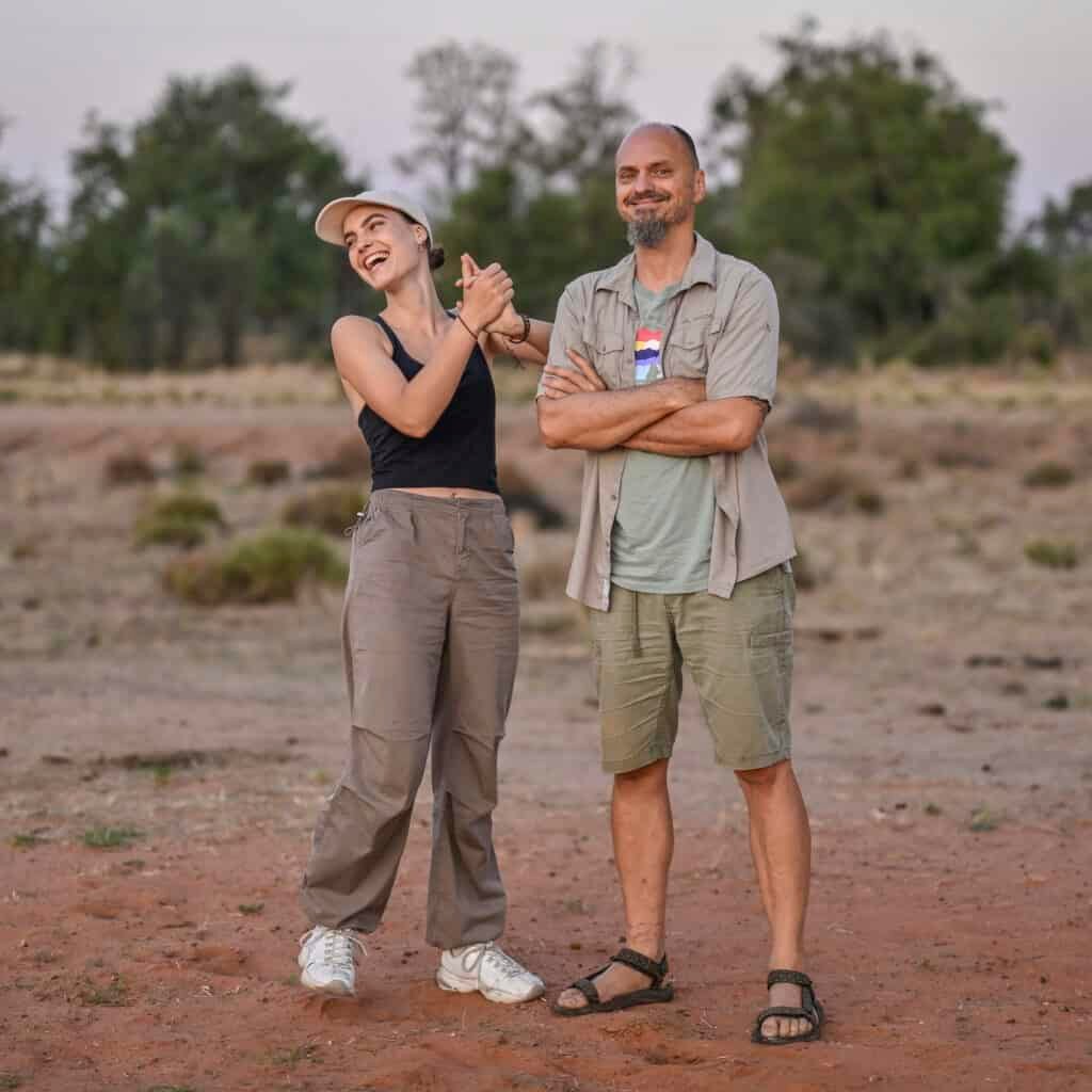 Louisa Schneider und Fotograph Markus Maute in Australien / Quelle: Markus Mauthe