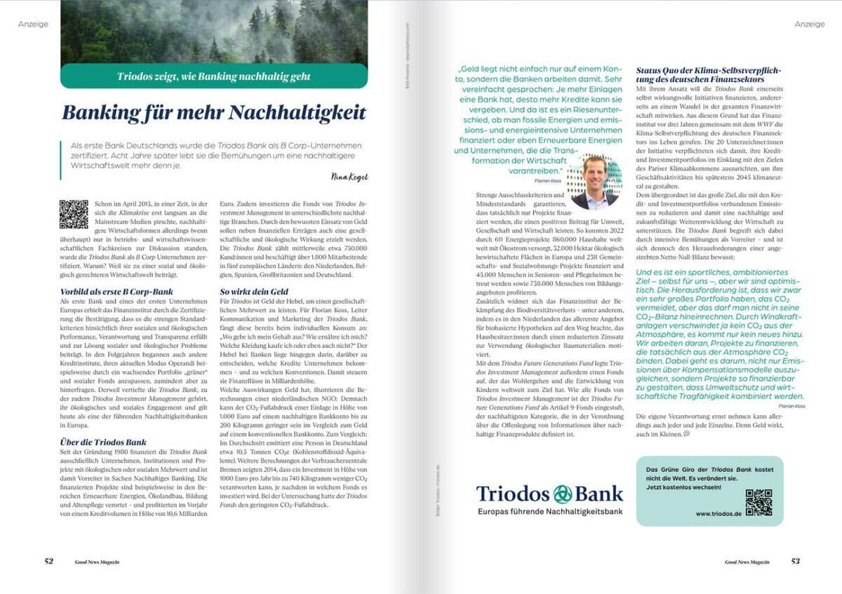 Banking für mehr Nachhaltigkeit