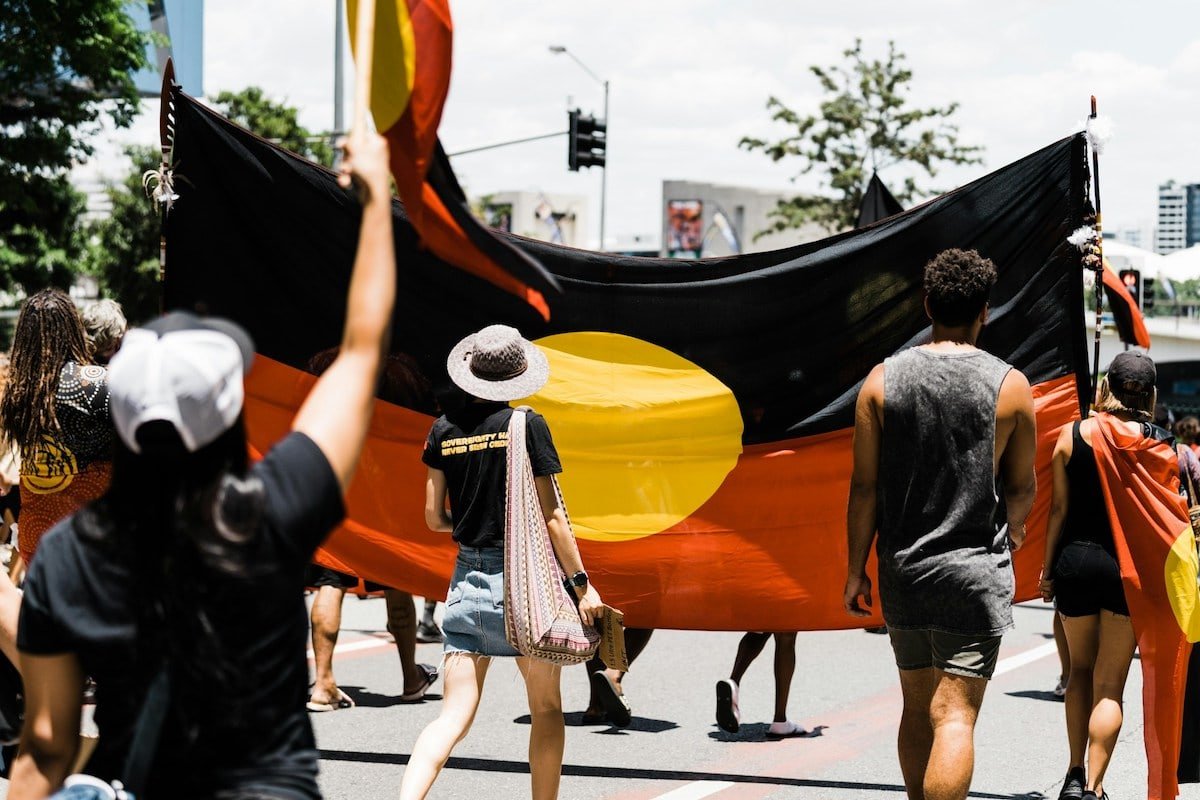 demo aborigines flagge
