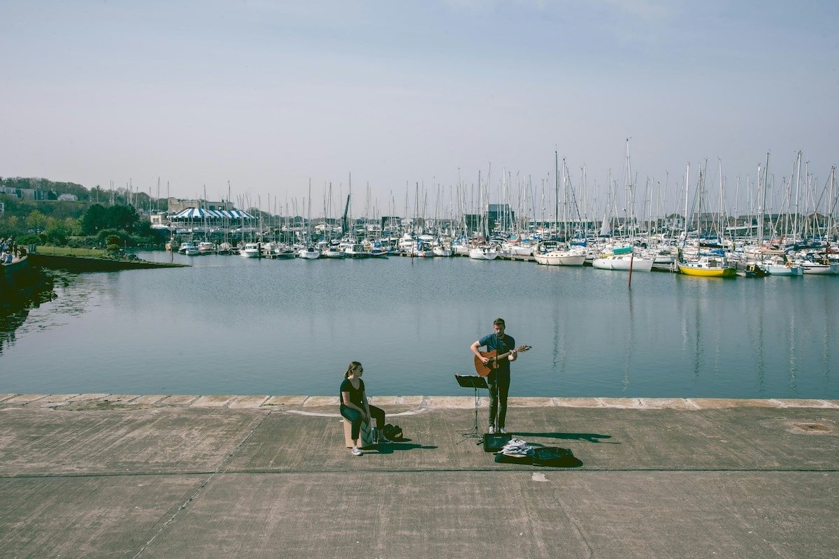 Musiker in Dublin, Irland