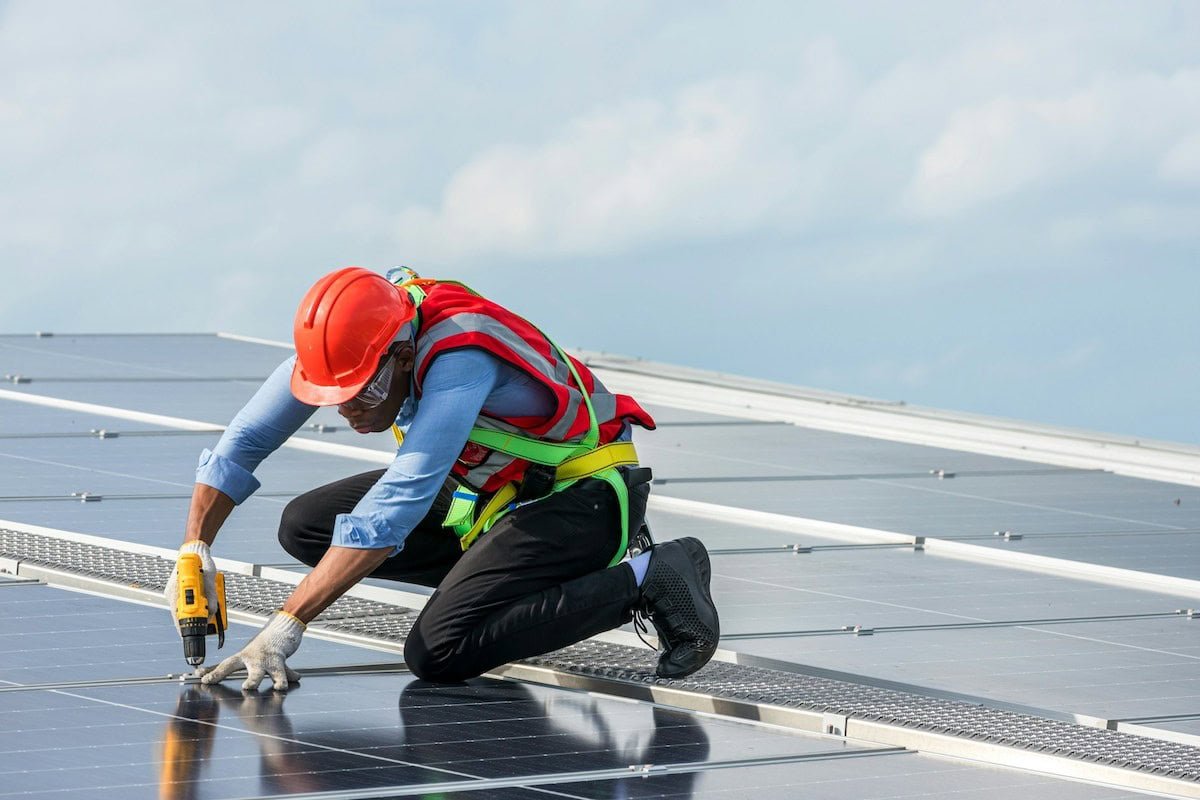 Solar panel installation