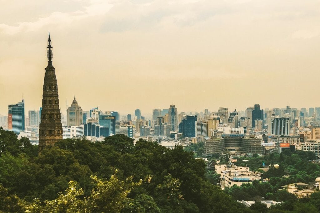 Nanjing China city view